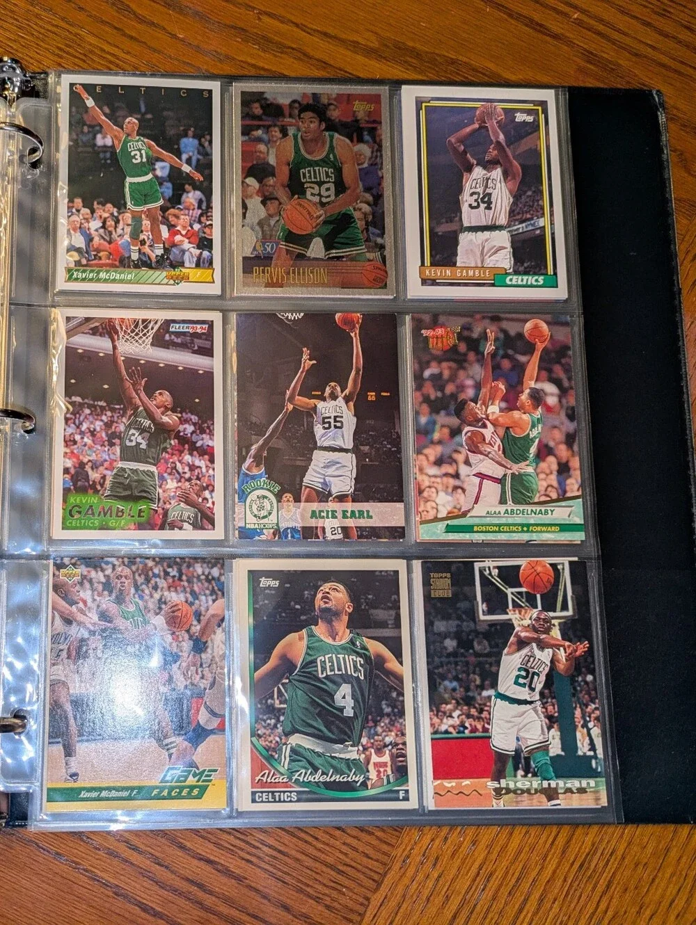 Boston Celtics Basketball Card Binder 🏀 100 Cards – Celtics Legends & Greats